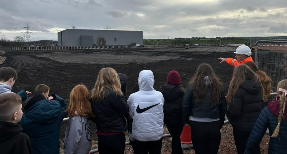 Preston Lodge pupils visit the former Cockenzie Power Station site