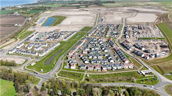 Blindwells new town aerial view