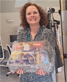 Book and bake sale Dawn raffle winner
