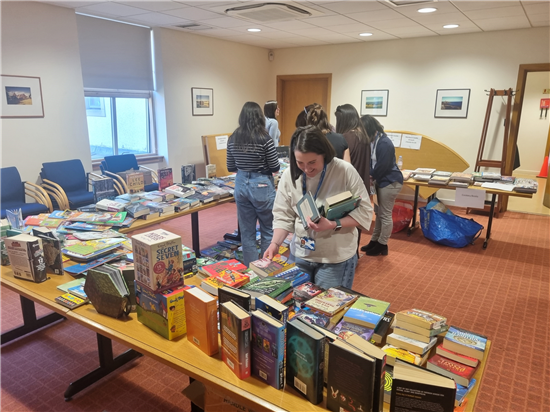 Book and bake sale