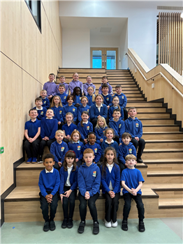 Whitecraig PS children banked seating