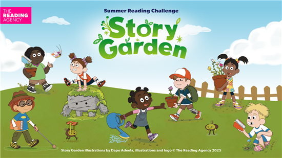Story Garden Summer Reading Challenge promotional flyer