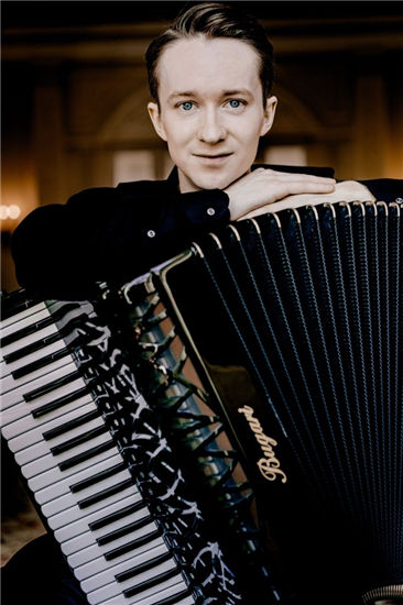 Ryan Corbett with accordion