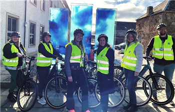 HWL team shot with bikes