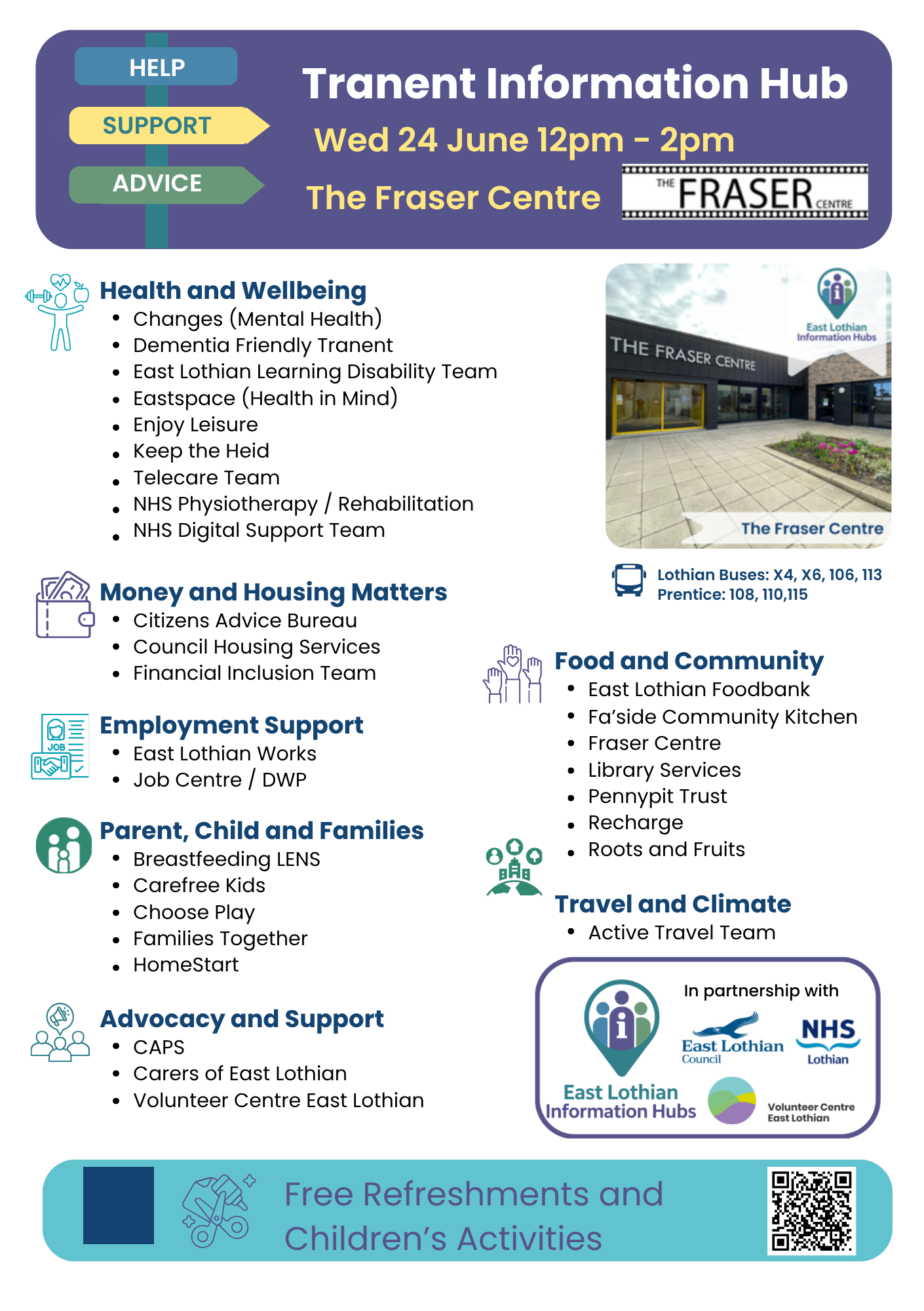 Tranent info hub flyer