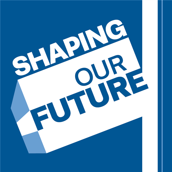 New Shaping our future logo