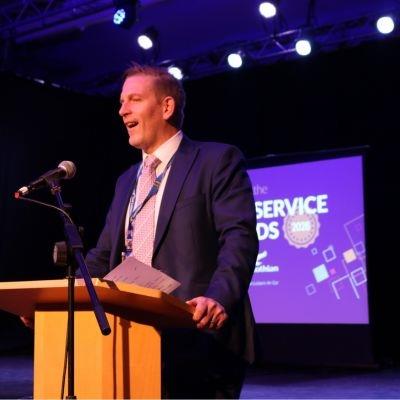 Laurence Long Service Awards lectern