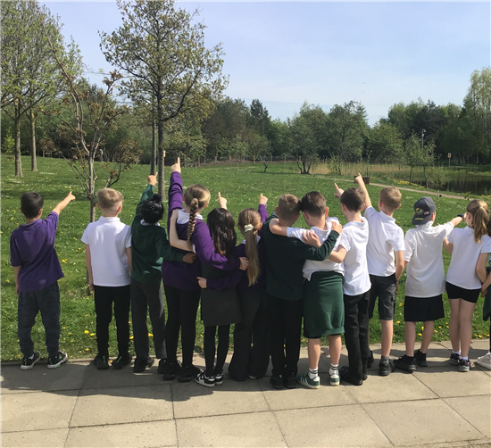 Stoneyhill P4 enjoying the Wee Forest