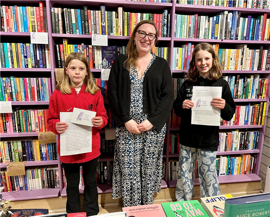 Library writing competition winners