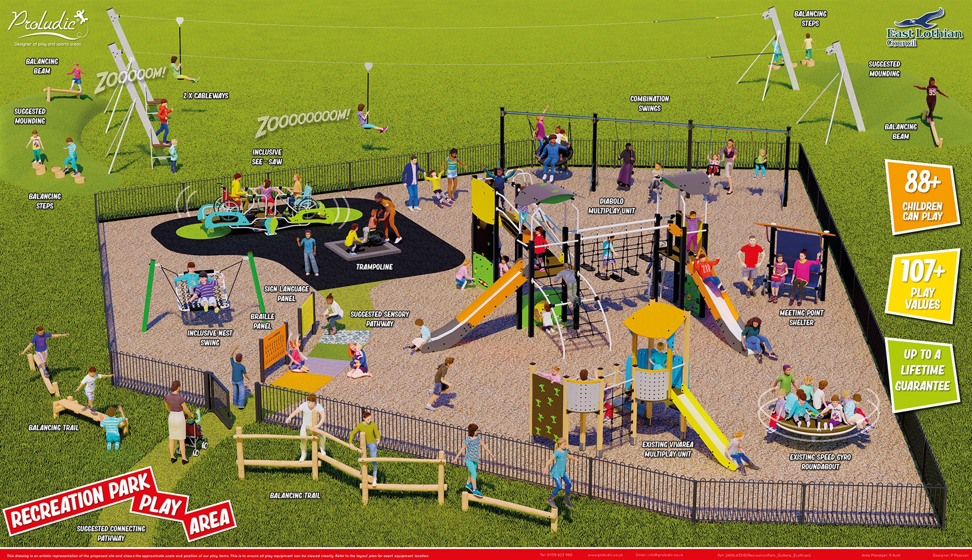 Memorial Park Gullane play area upgrade