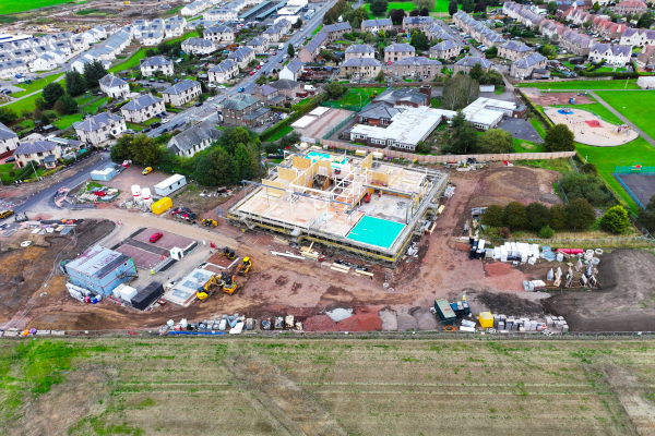 Whitecraig PS - Site drone shot