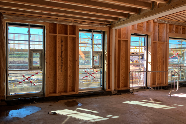 Whitecraig PS - View through ASN Room. CW panels installed