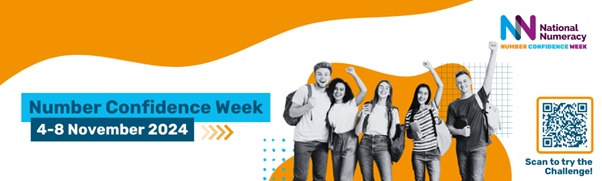 number confidence week logo
